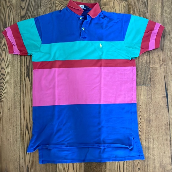 Polo Ralph Lauren Other - Polo by Ralph Lauren Men’s Multicolor Striped Polo - Blue, Pink, Teal, Red